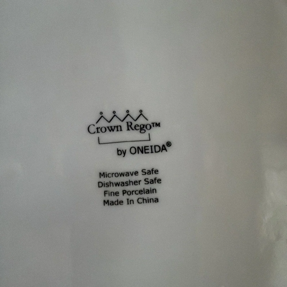 Oneida CROWN REGO WHITE Large Round Serving Plate 12